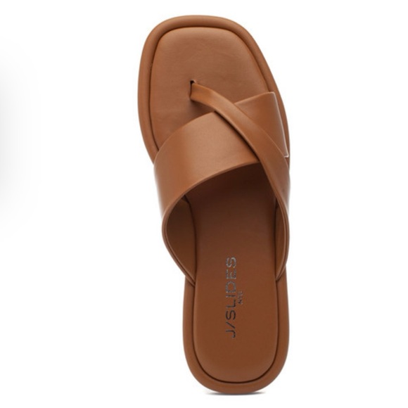 J/SLIDES | Cross-Strap YURI Sandals - Picture 1 of 8